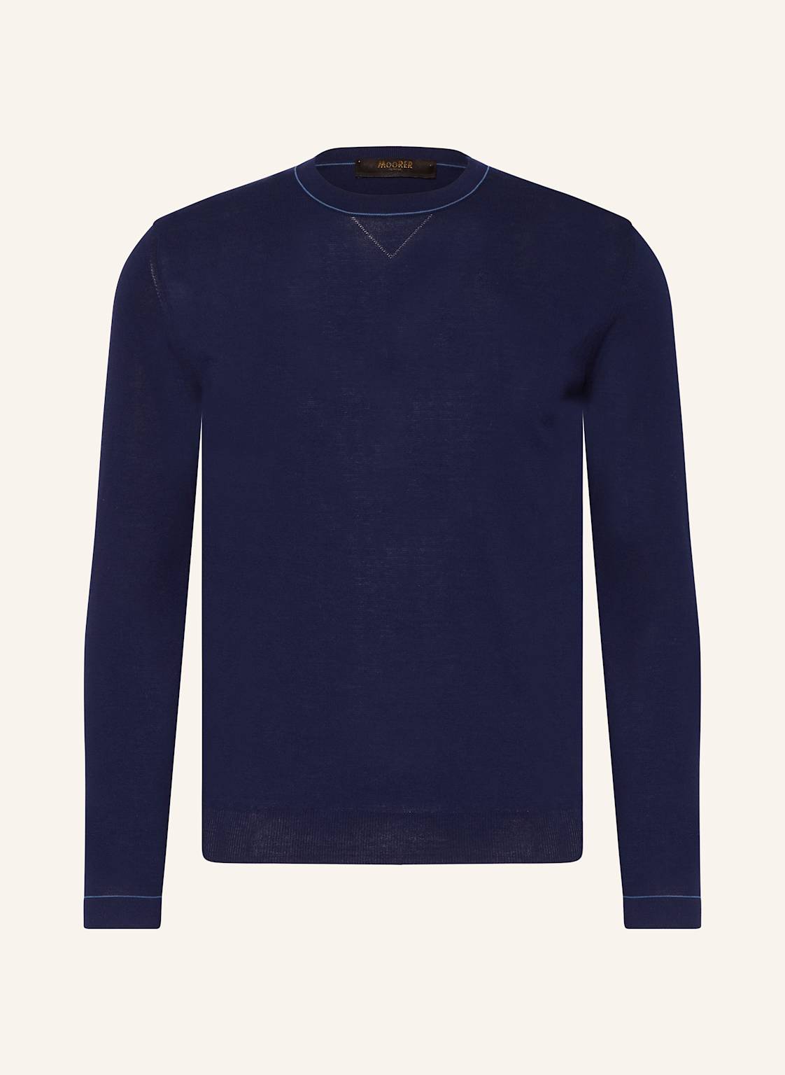 Moorer Pullover Tristand-Cre blau von MOORER