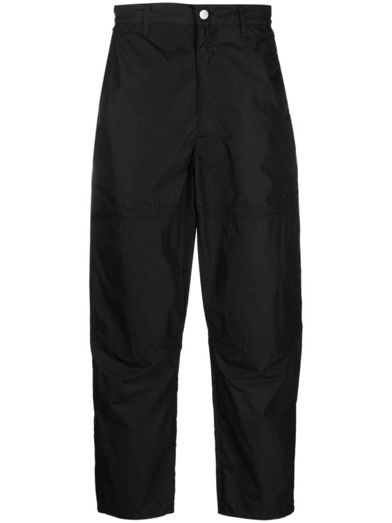 MORDECAI Carpenter logo-embroidered trousers - Black von MORDECAI