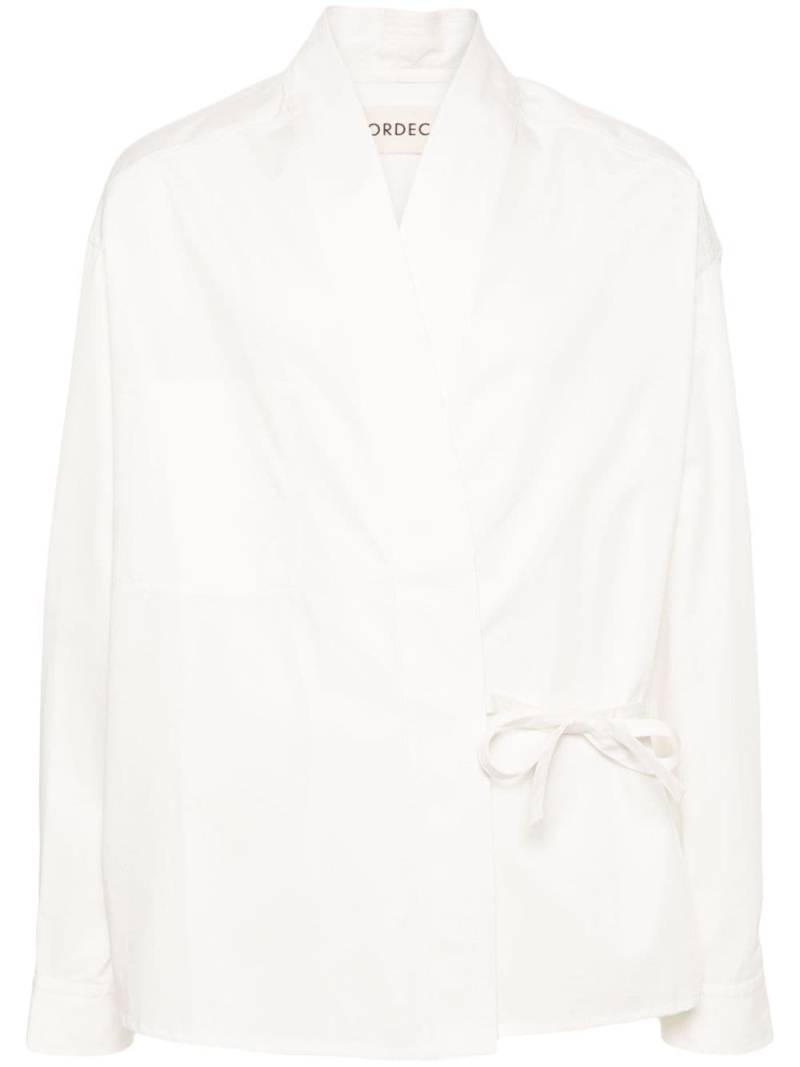 MORDECAI cotton gabardine shirt - White von MORDECAI