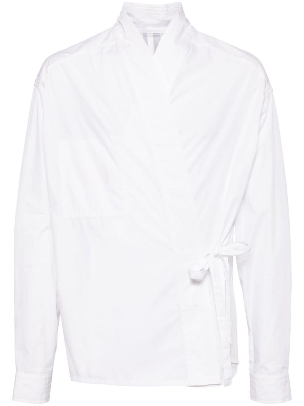 MORDECAI cotton gabardine shirt jacket - White von MORDECAI