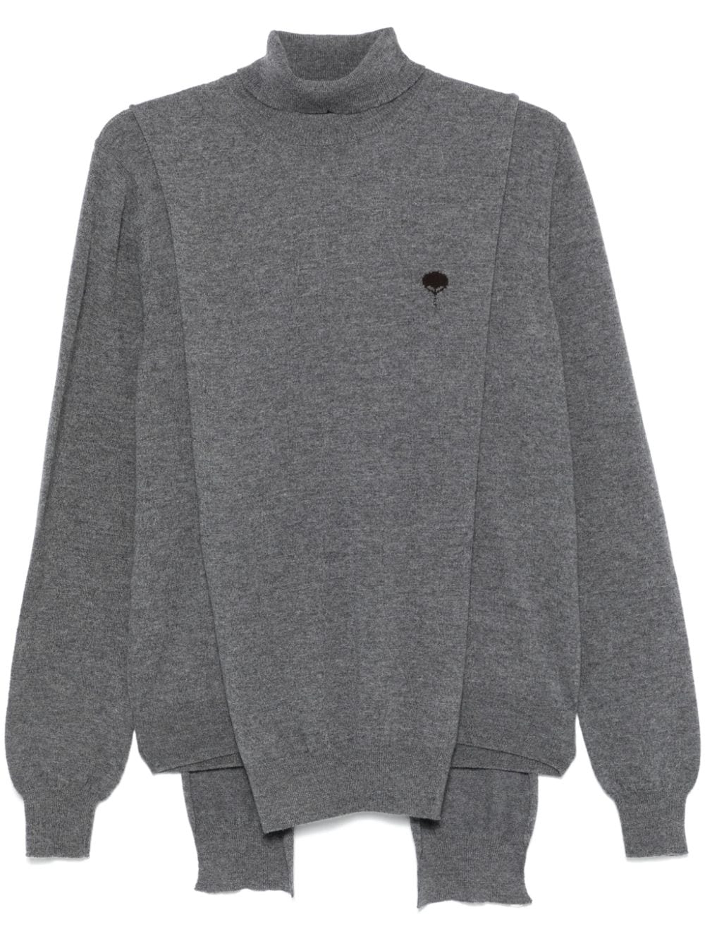 MORDECAI draped-detailed sweater - Grey von MORDECAI