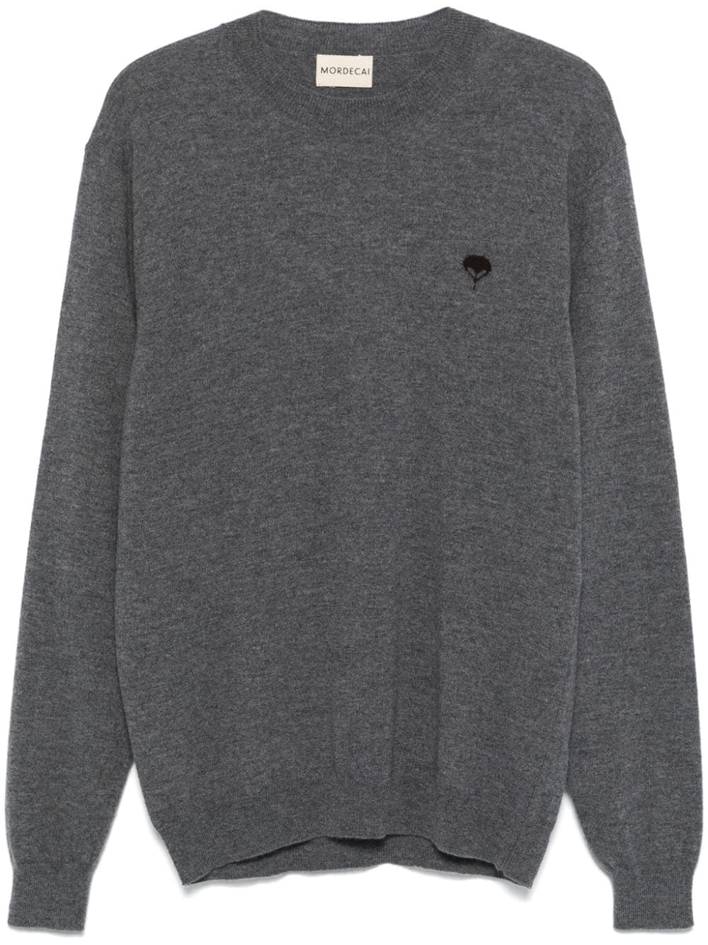 MORDECAI intarsia-logo sweater - Grey von MORDECAI