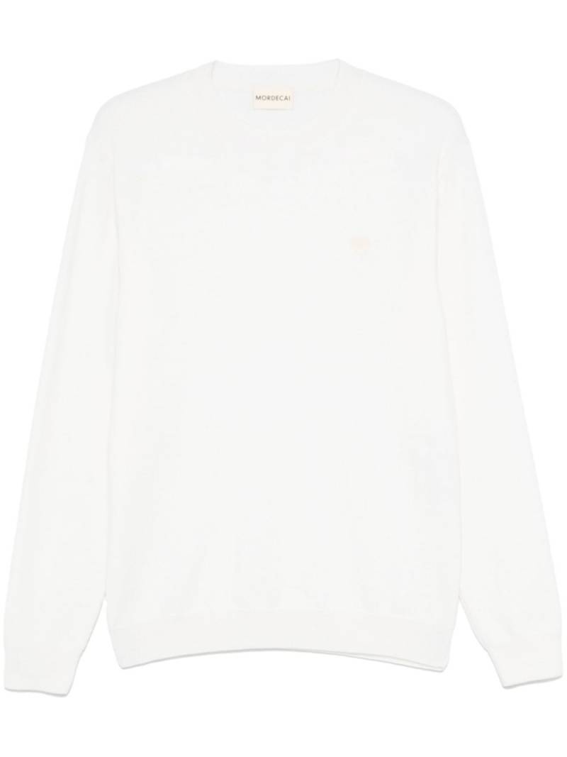 MORDECAI logo-intarsia sweater - White von MORDECAI