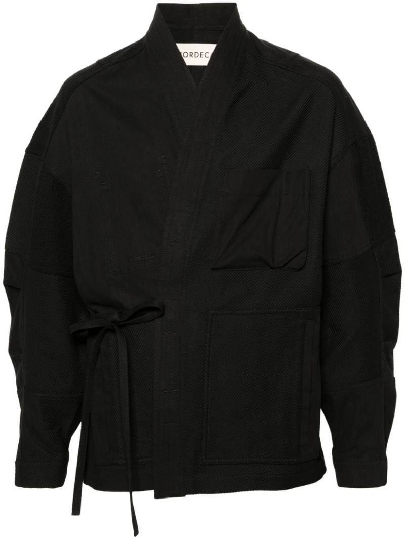 MORDECAI shawl-lapel wrap jacket - Black von MORDECAI