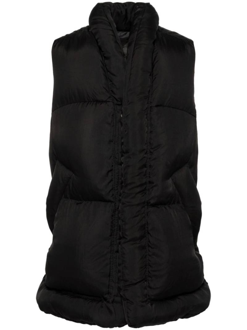 MORDECAI sleeveless down coat - Black von MORDECAI