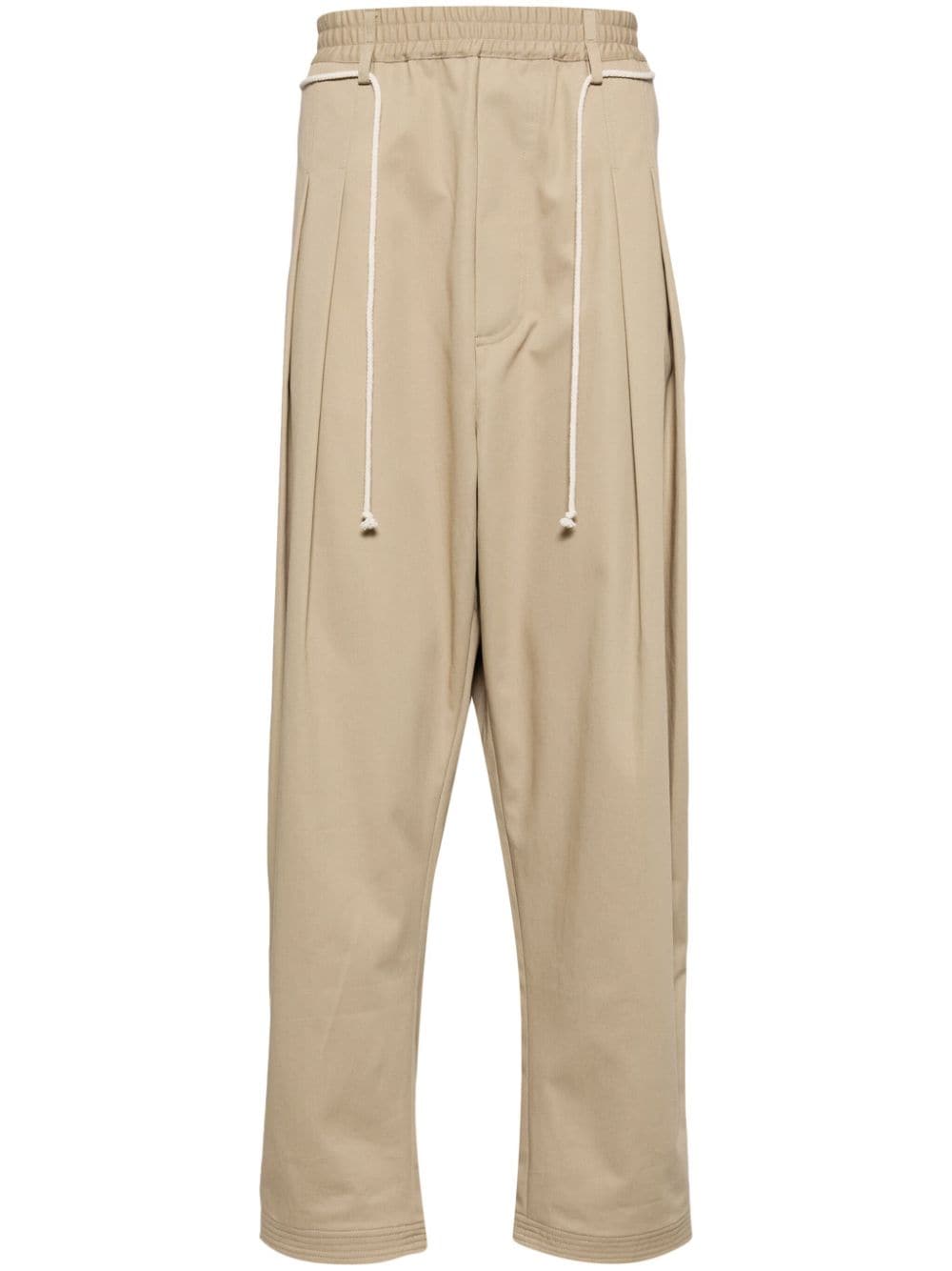 MORDECAI straight-leg cotton trousers - Neutrals von MORDECAI