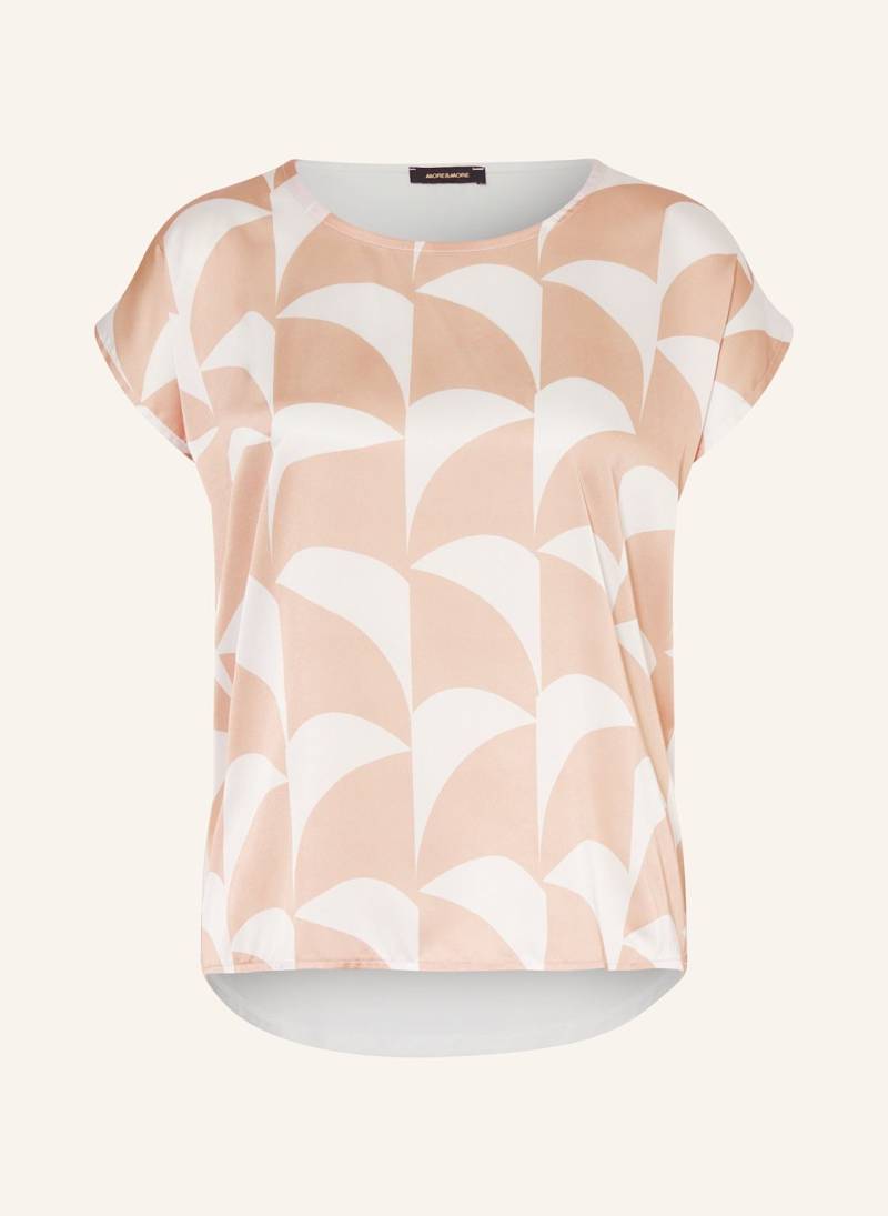 More & More Blusenshirt Im Materialmix beige von MORE & MORE