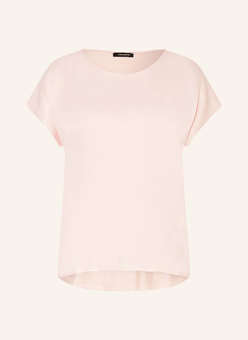 More & More Blusenshirt Im Materialmix rosa von MORE & MORE