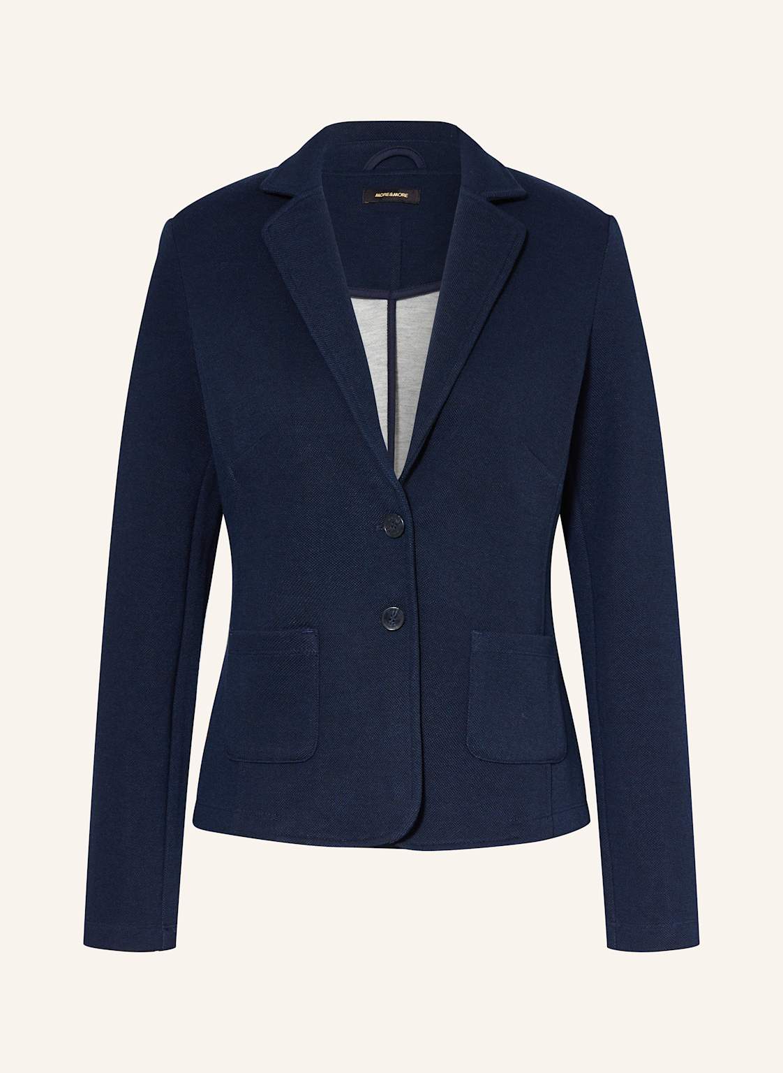 More & More Piqué-Blazer blau More & More Piqué-Blazer blau von MORE & MORE