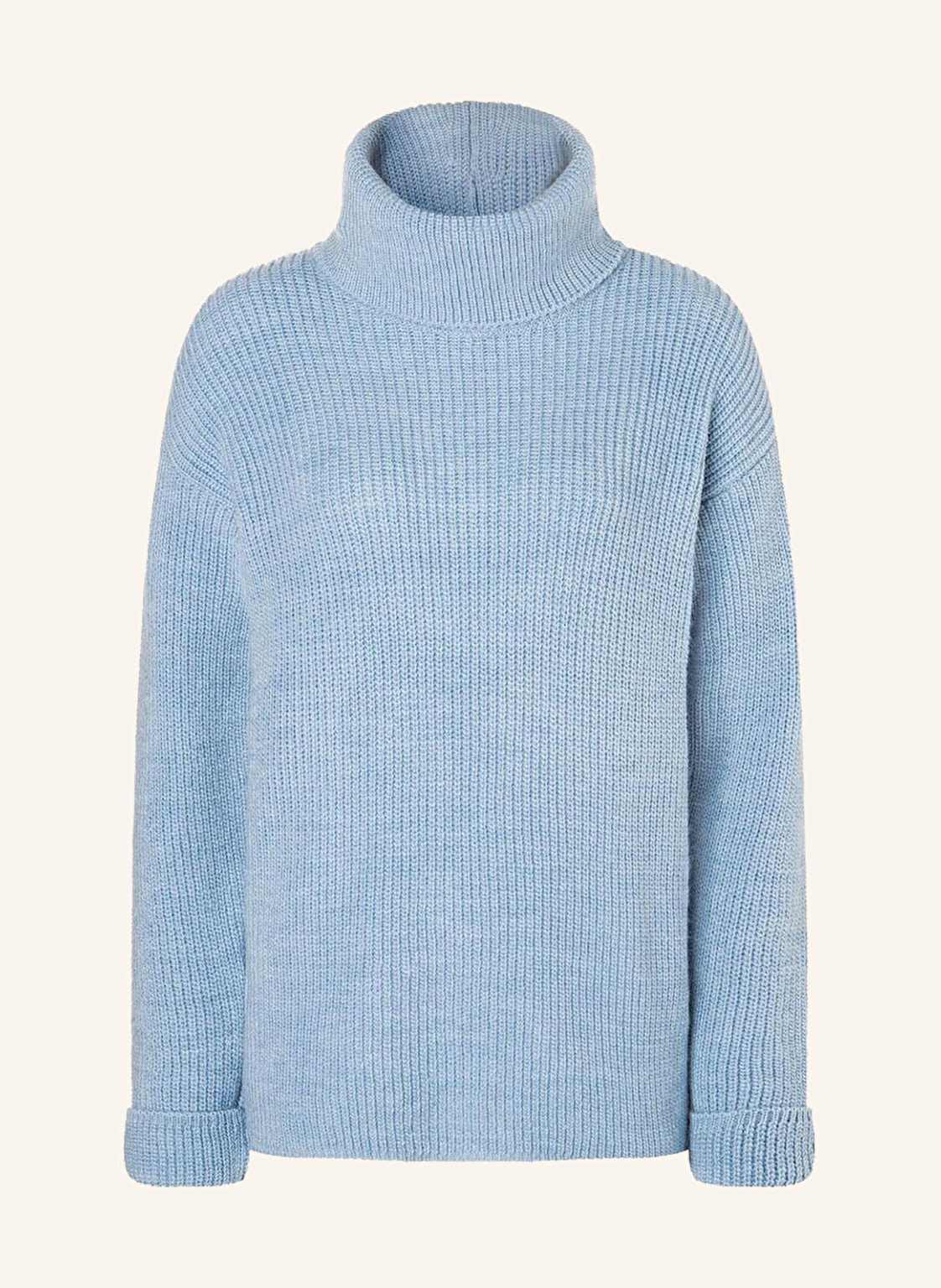 More & More Rollkragenpullover blau von MORE & MORE