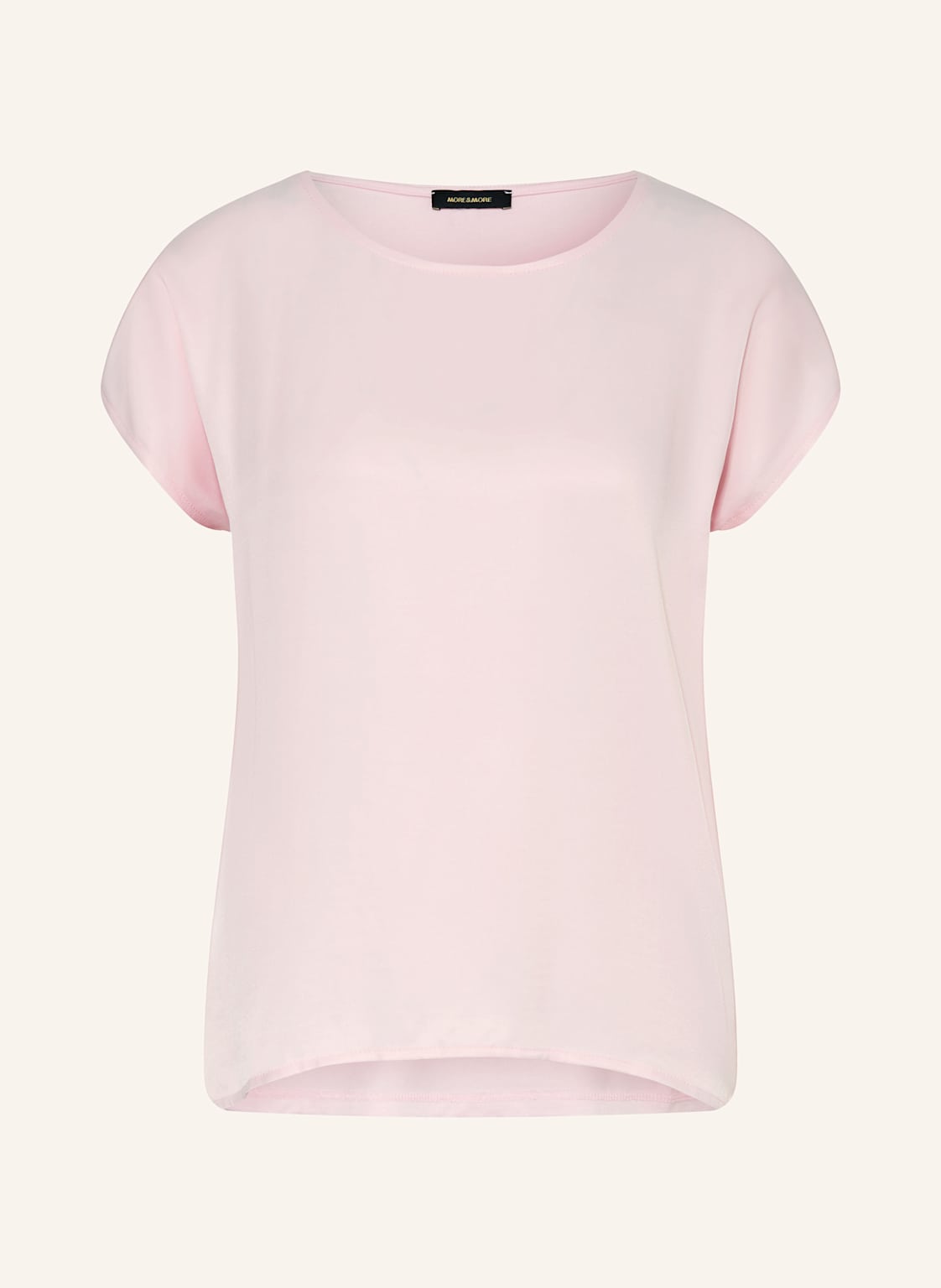 More & More T-Shirt Im Materialmix rosa More & More T-Shirt Im Materialmix rosa von MORE & MORE