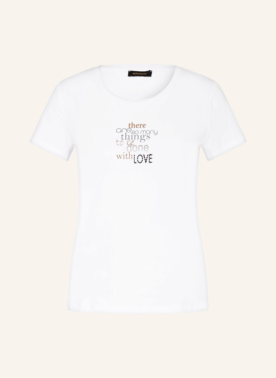 More & More T-Shirt weiss von MORE & MORE