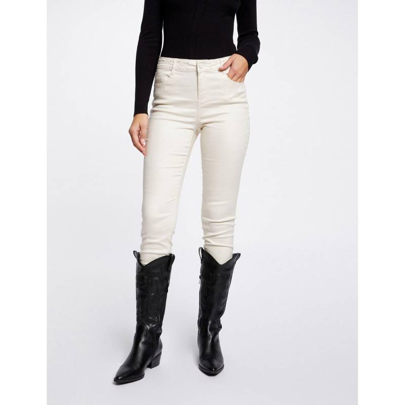 Hose Damen Beige 38 von MORGAN