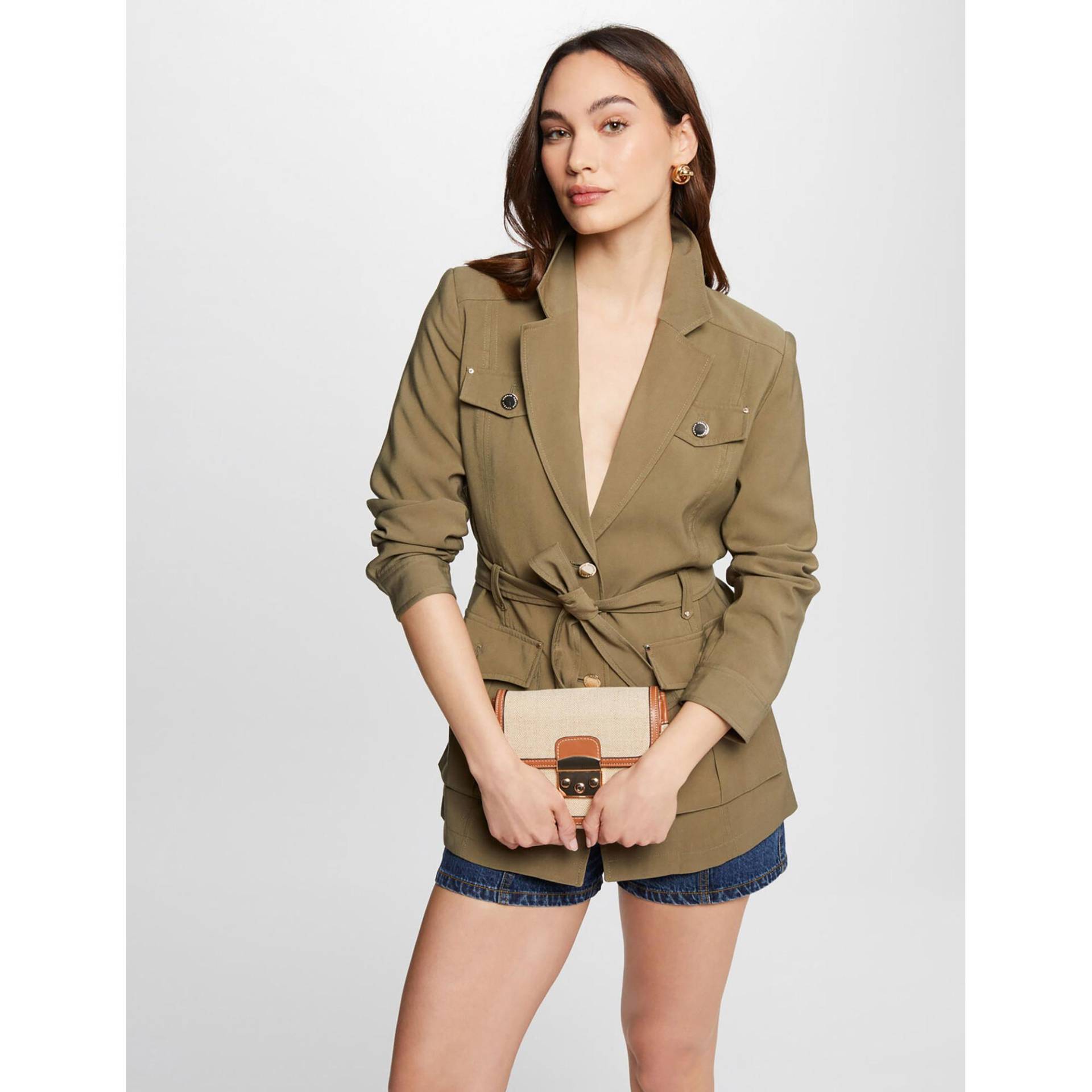 Jacke Damen Khaki 38 von MORGAN