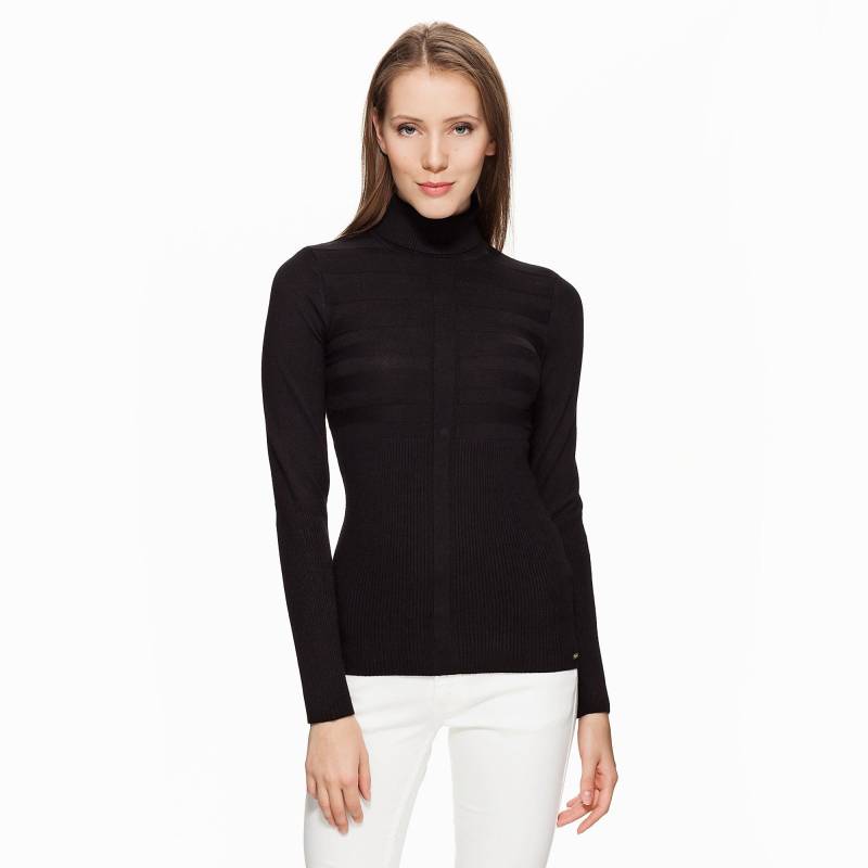 Pullover, Rollkragen Damen Black M von MORGAN