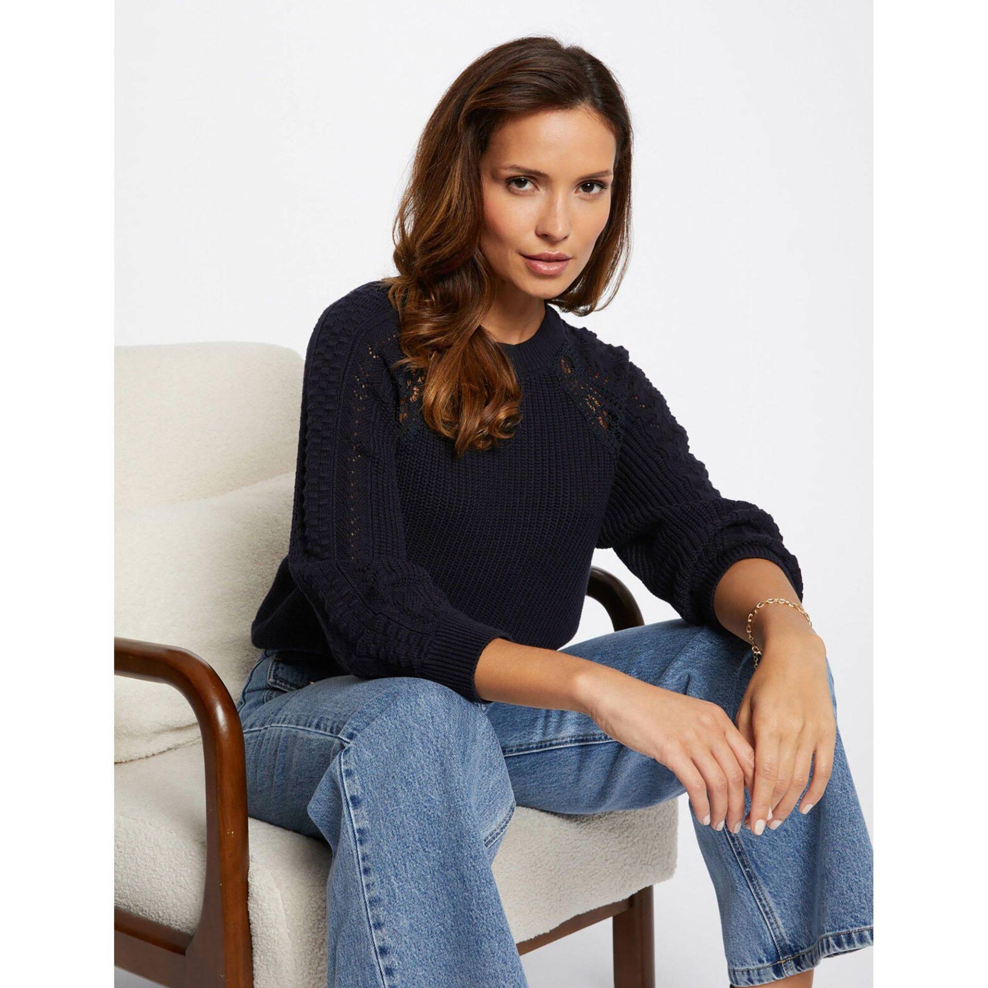 Pullover Damen Dunkelblau L von MORGAN