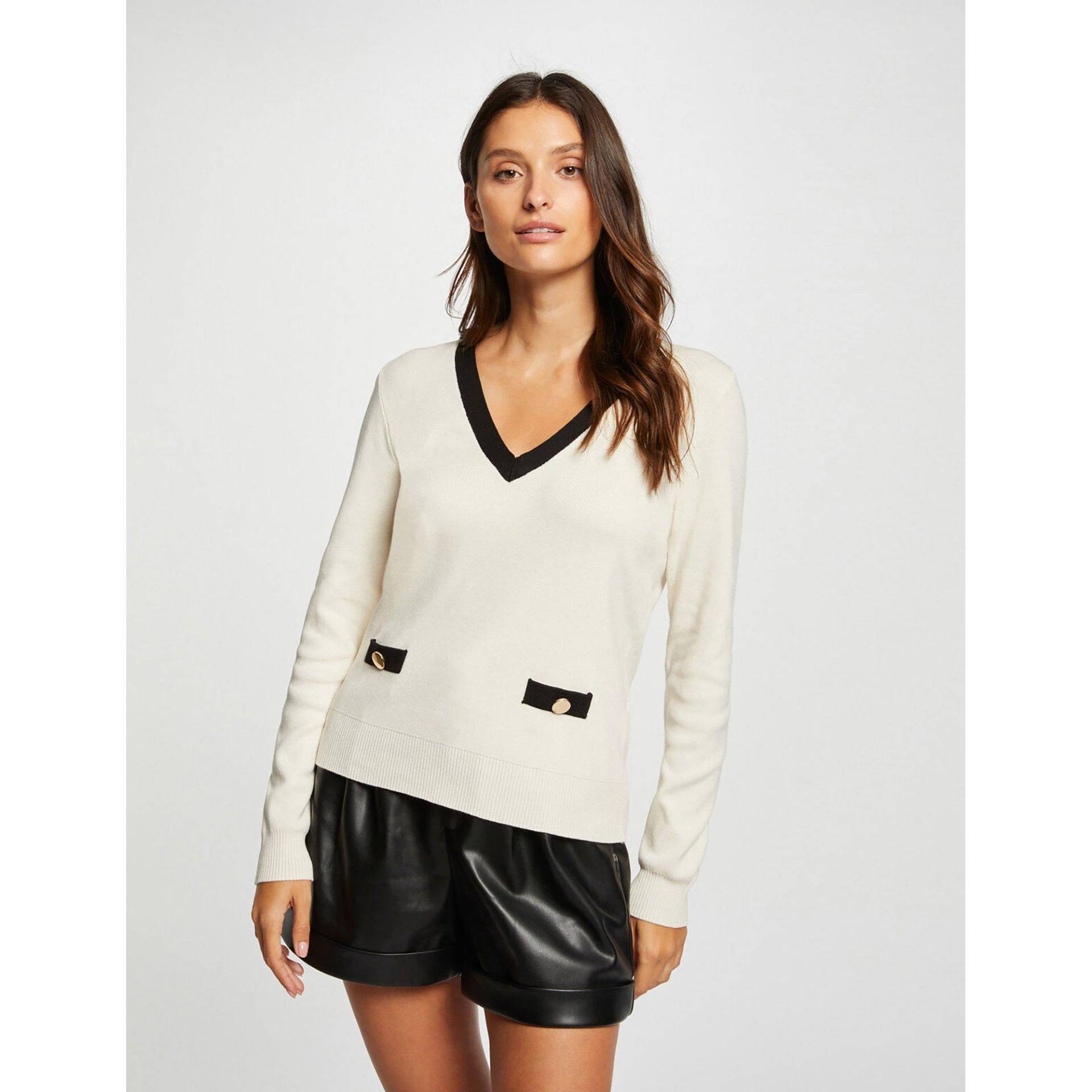 Pullover Damen Elfenbein L von MORGAN