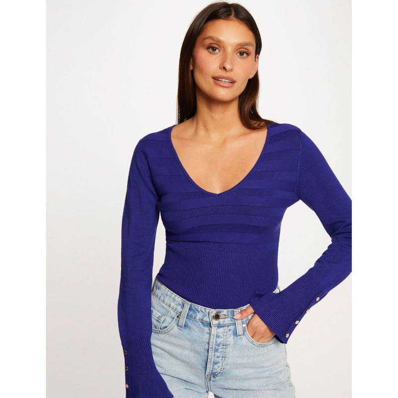 Pullover Damen Mittelblau L von MORGAN