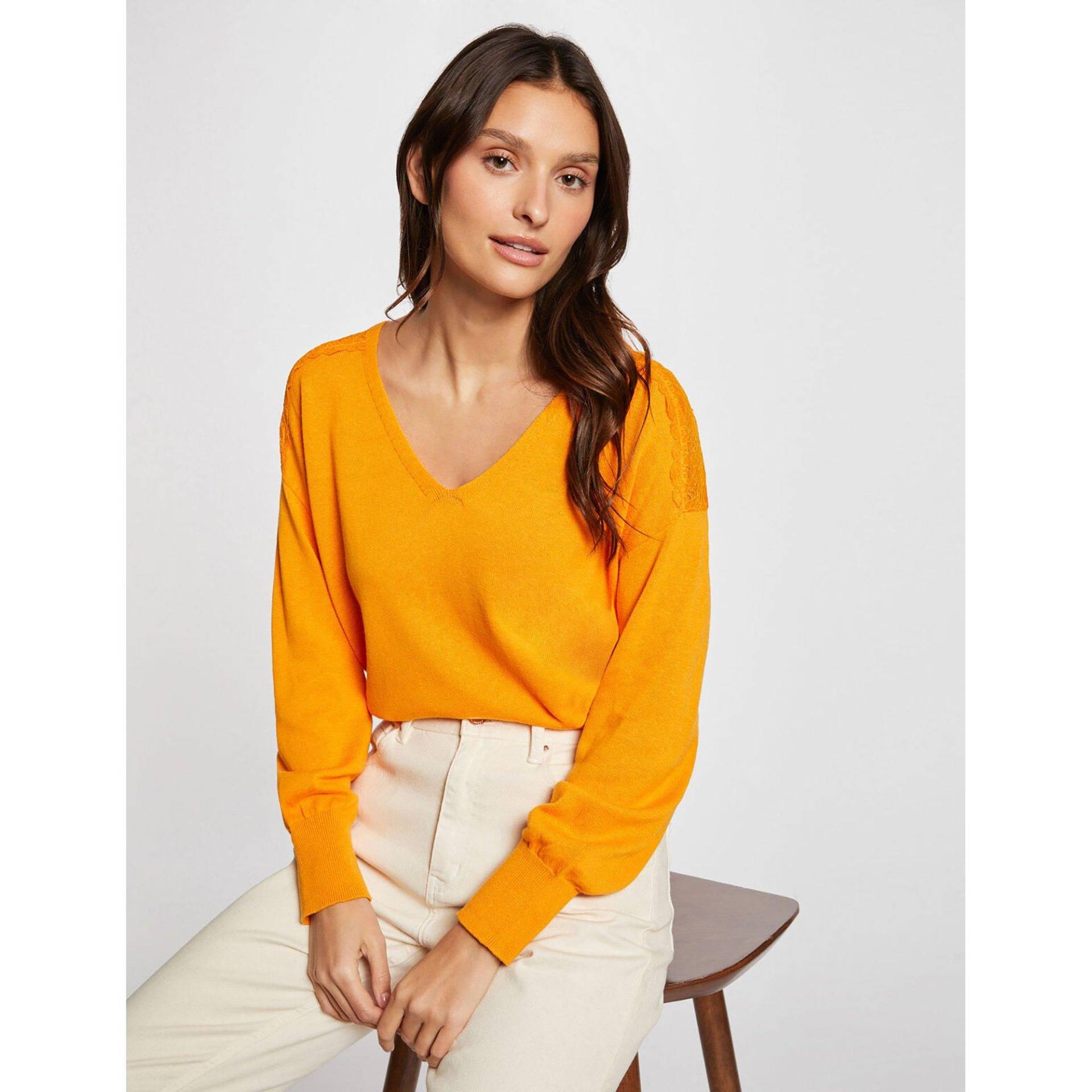 Pullover Damen Orange L von MORGAN