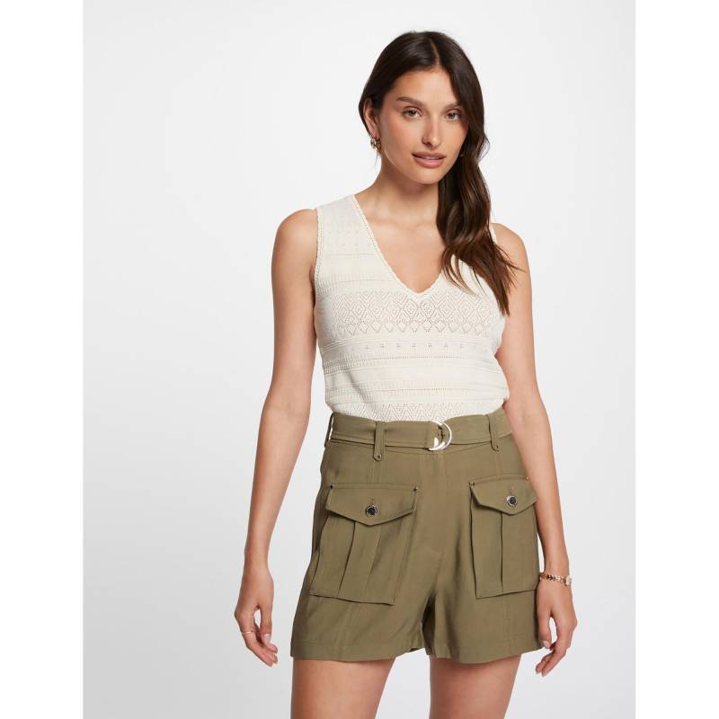 Morgan - Shorts, für Damen, Khaki, Größe 34 von Morgan