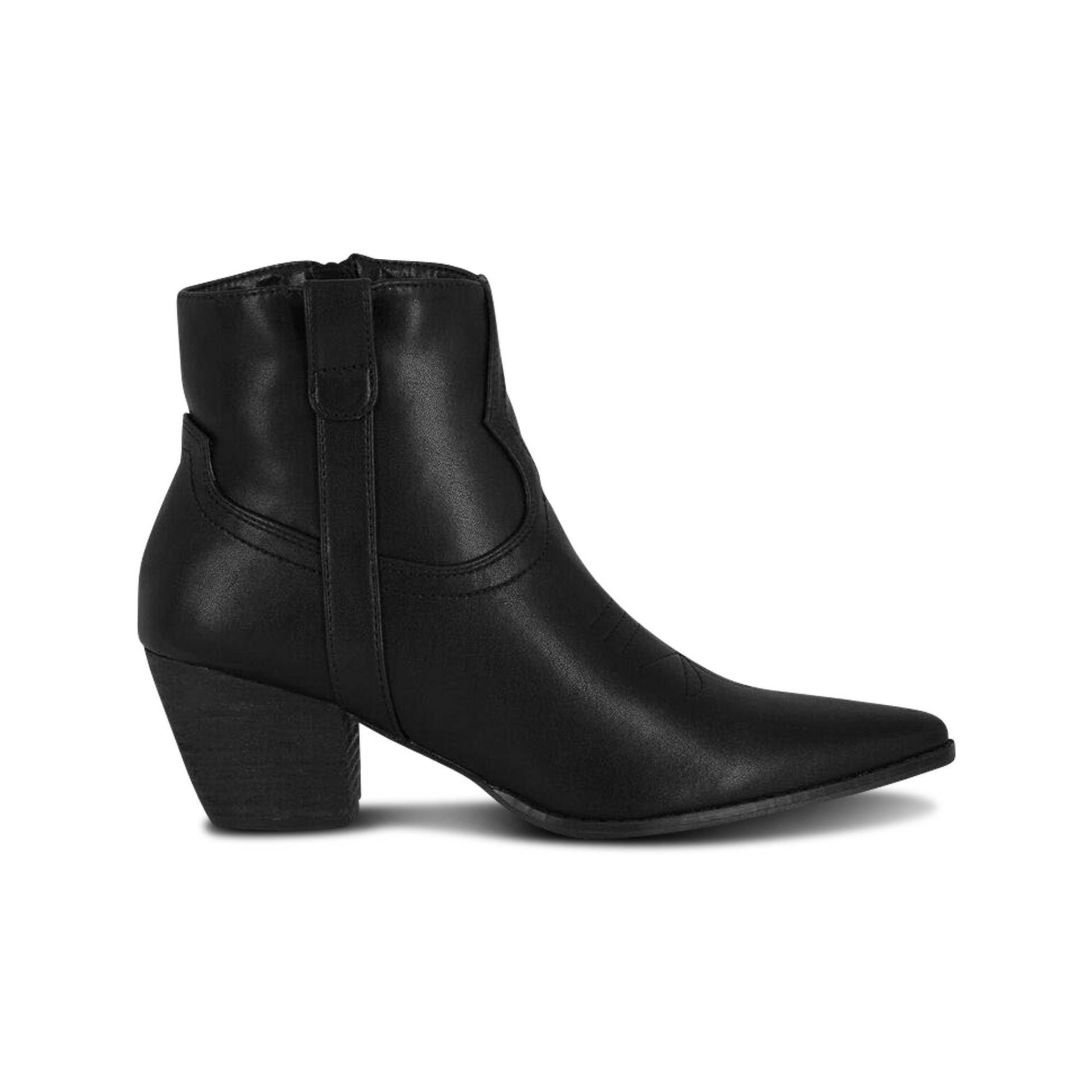 Stiefel, Mid Heel Damen Black 40 von MORGAN