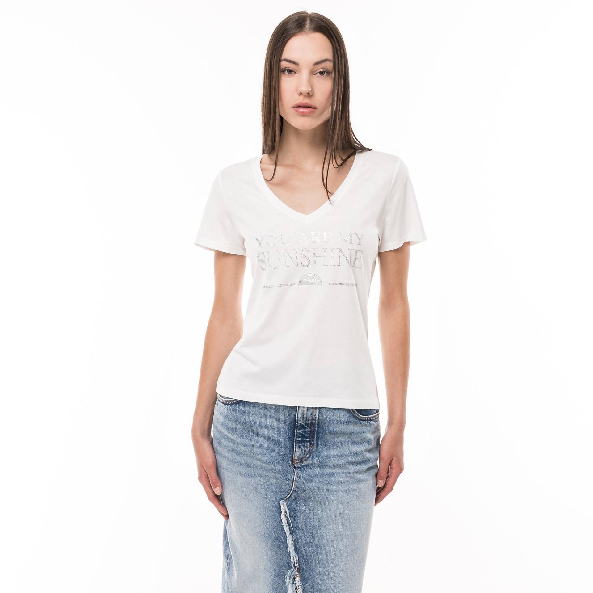 T-shirt Damen Ecru XS von MORGAN