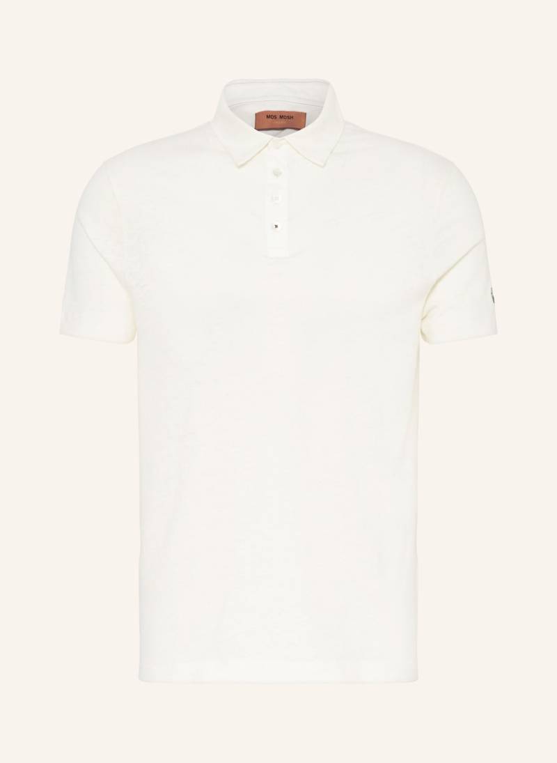 Mos Mosh Gallery Jersey-Poloshirt Mmgpaul Mit Leinen weiss von MOS MOSH Gallery