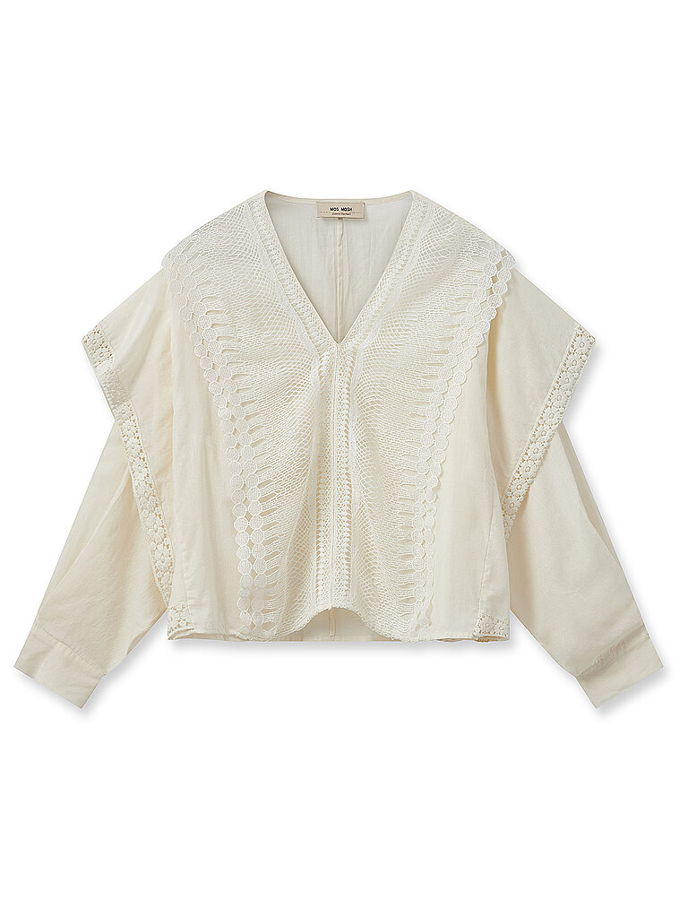 MOS MOSH Bluse MMFINALACEBLOUSE creme | M von MOS MOSH