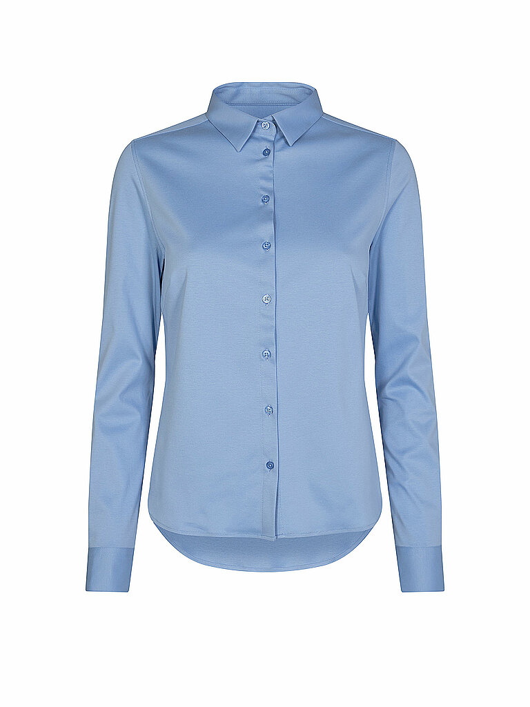 MOS MOSH Jerseybluse MMTINA blau | XS von MOS MOSH