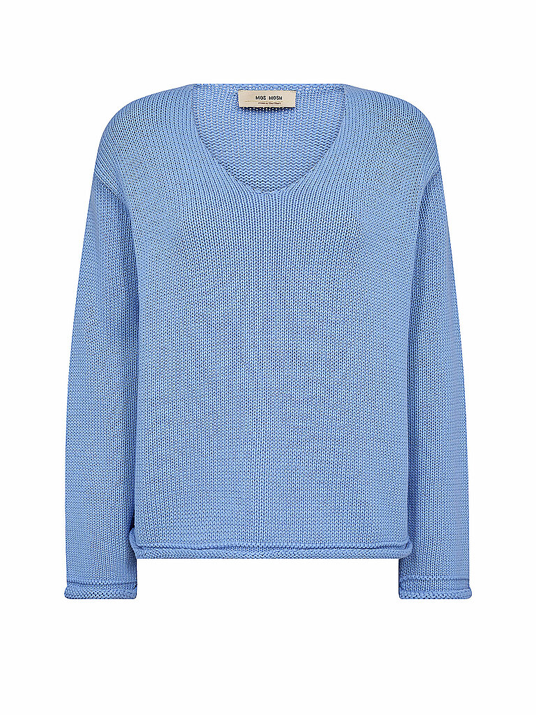 MOS MOSH Pullover MMBINE hellblau | L von MOS MOSH