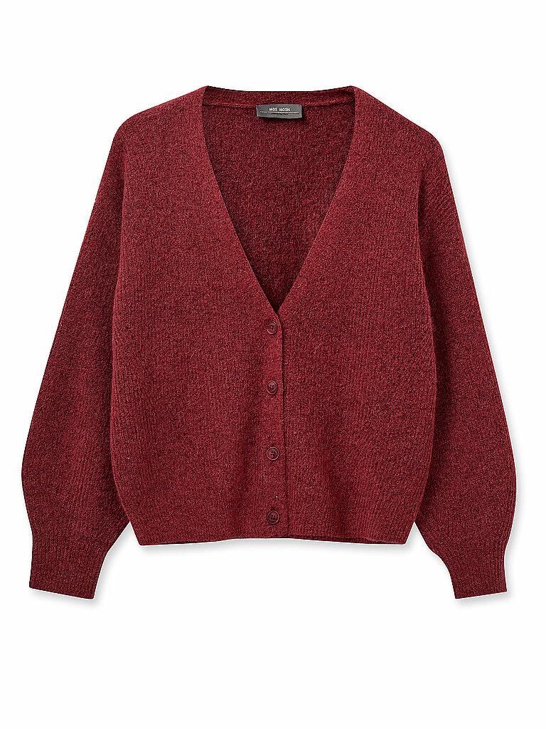 MOS MOSH Strickjacke MMTHORAV rot | L von MOS MOSH