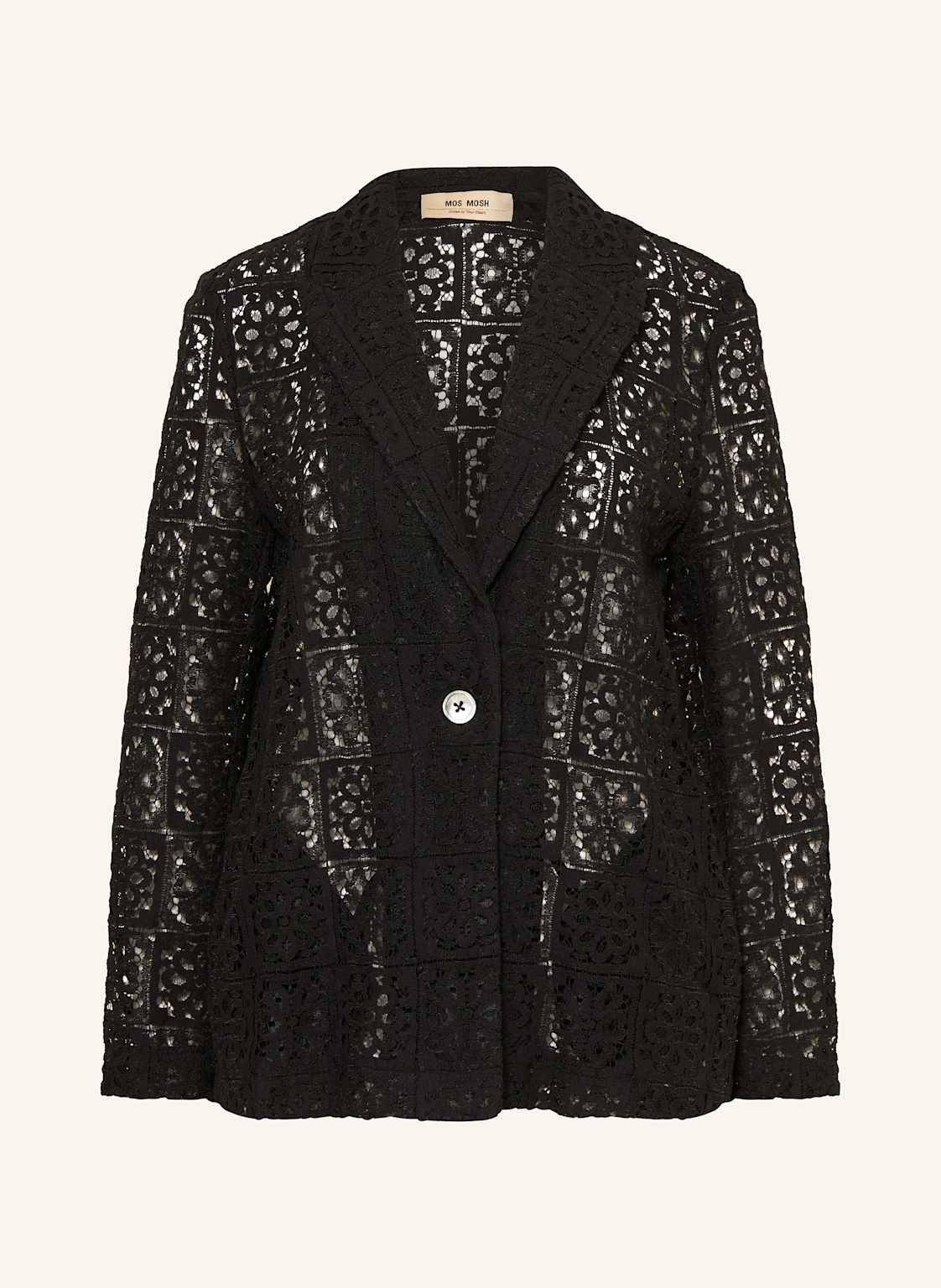 Mos Mosh Blazer Mmmaliet Aus Lochspitze schwarz Mos Mosh Blazer Mmmaliet Aus Lochspitze schwarz von MOS MOSH