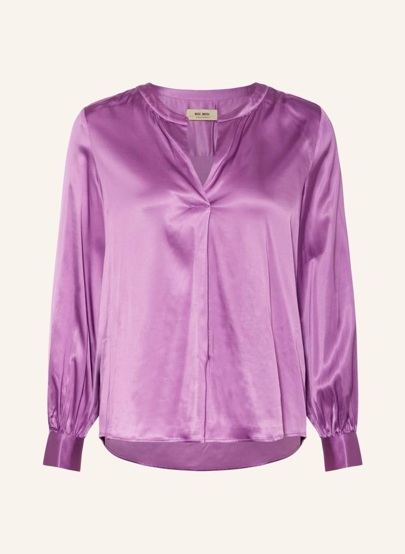 Mos Mosh Blusenshirt Mmenfa Aus Satin lila von MOS MOSH