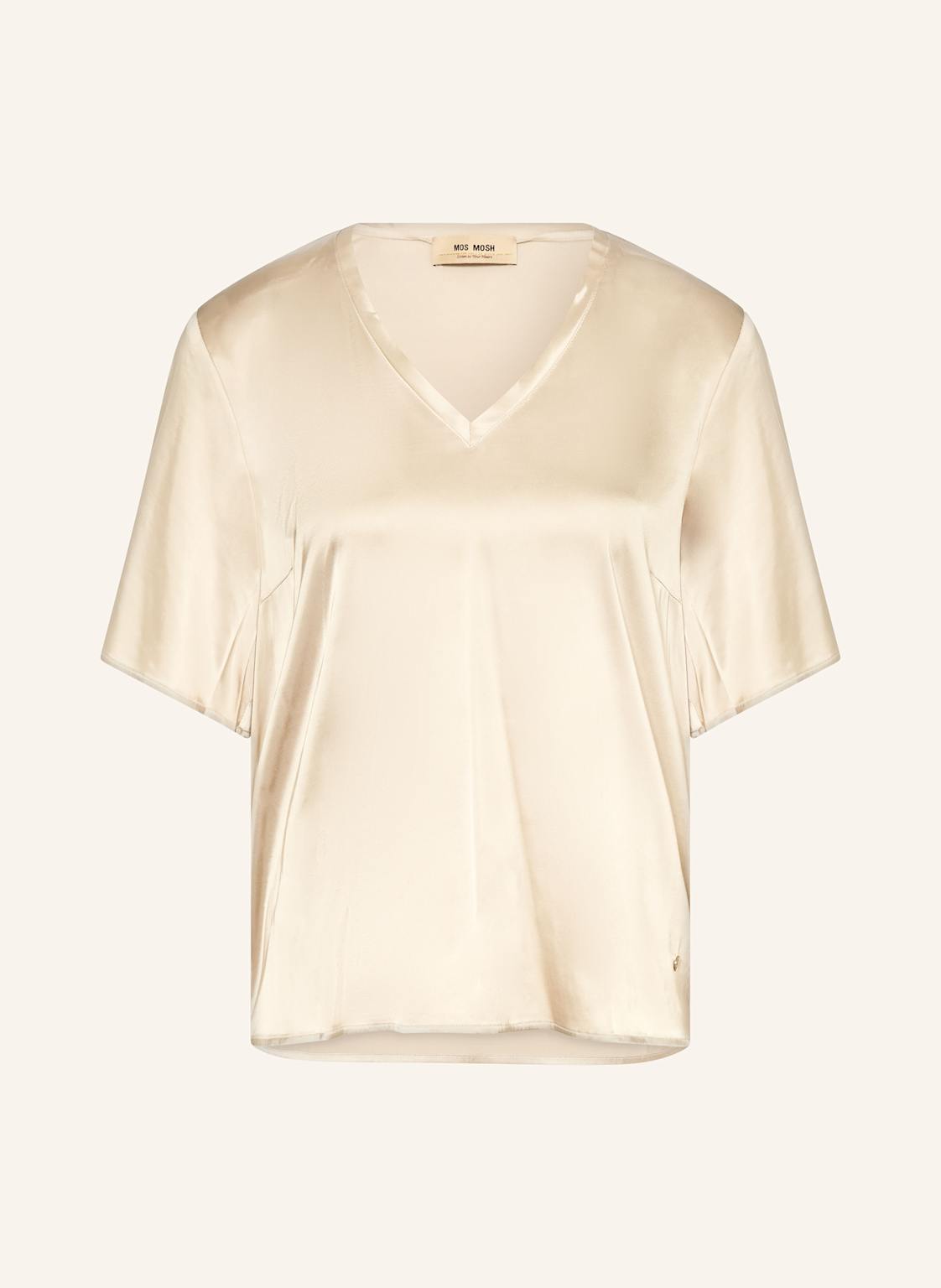 Mos Mosh Blusenshirt Mmevie Aus Satin beige Mos Mosh Blusenshirt Mmevie Aus Satin beige von MOS MOSH