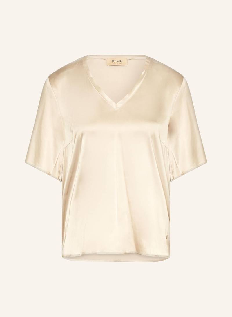 Mos Mosh Blusenshirt Mmevie Aus Satin beige von MOS MOSH