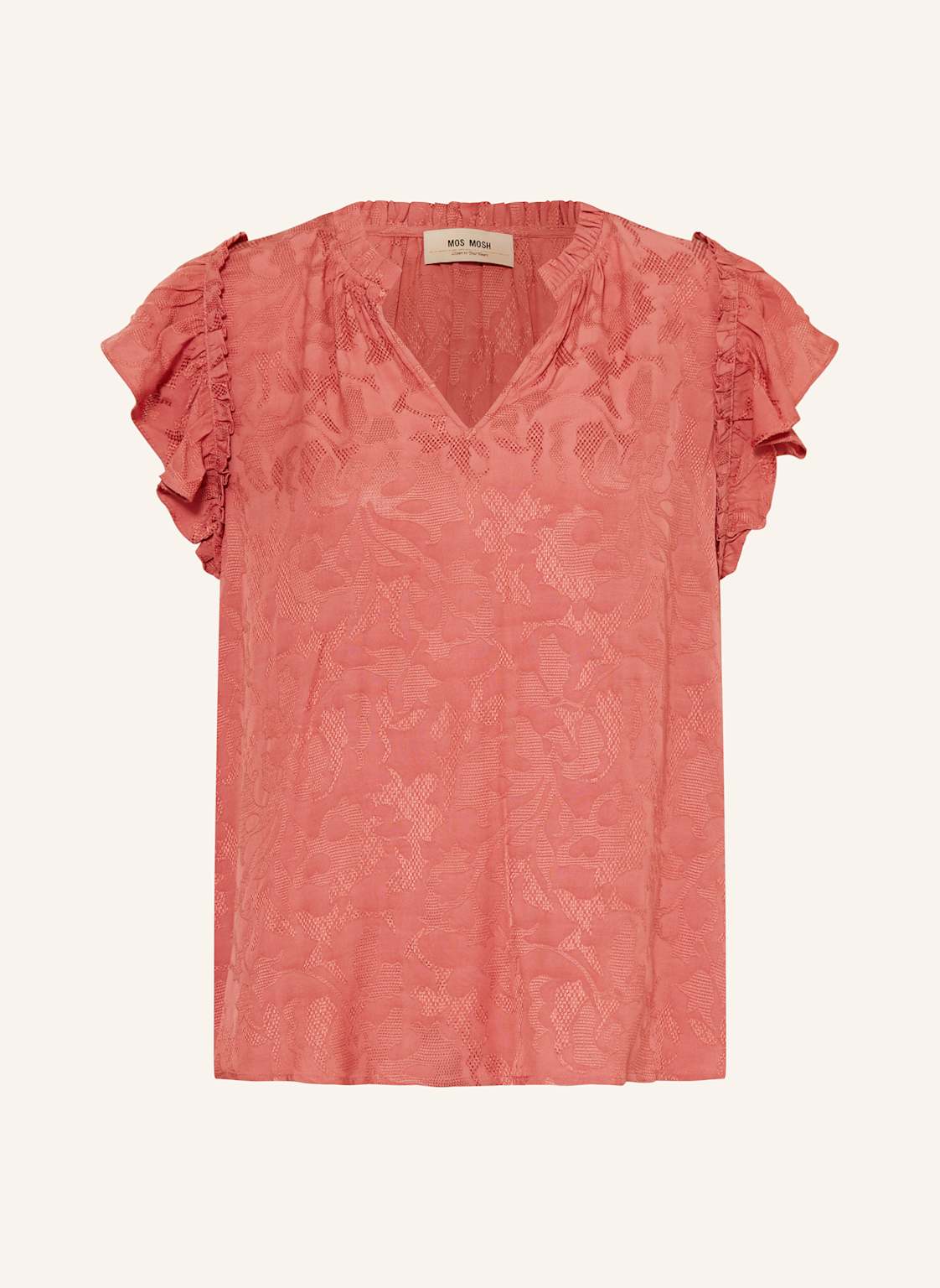 Mos Mosh Blusenshirt Mmtea Mit Rüschen pink von MOS MOSH