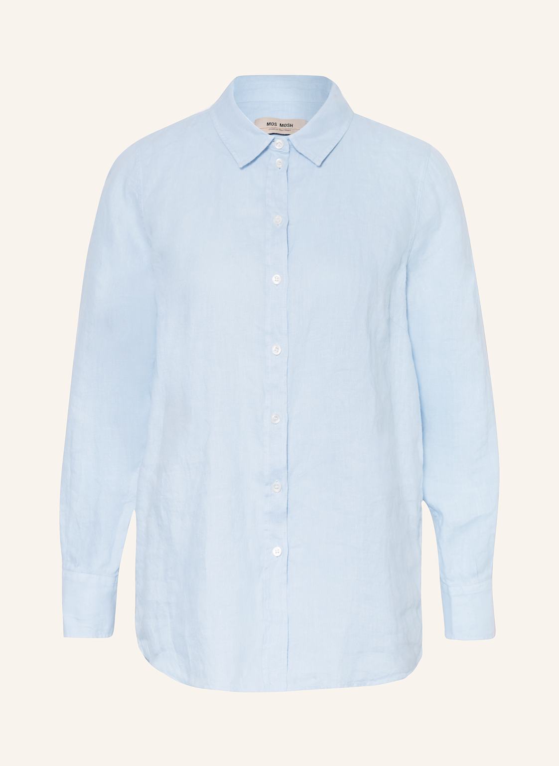 Mos Mosh Hemdbluse Mmkarli Aus Leinen blau Mos Mosh Hemdbluse Mmkarli Aus Leinen blau von MOS MOSH
