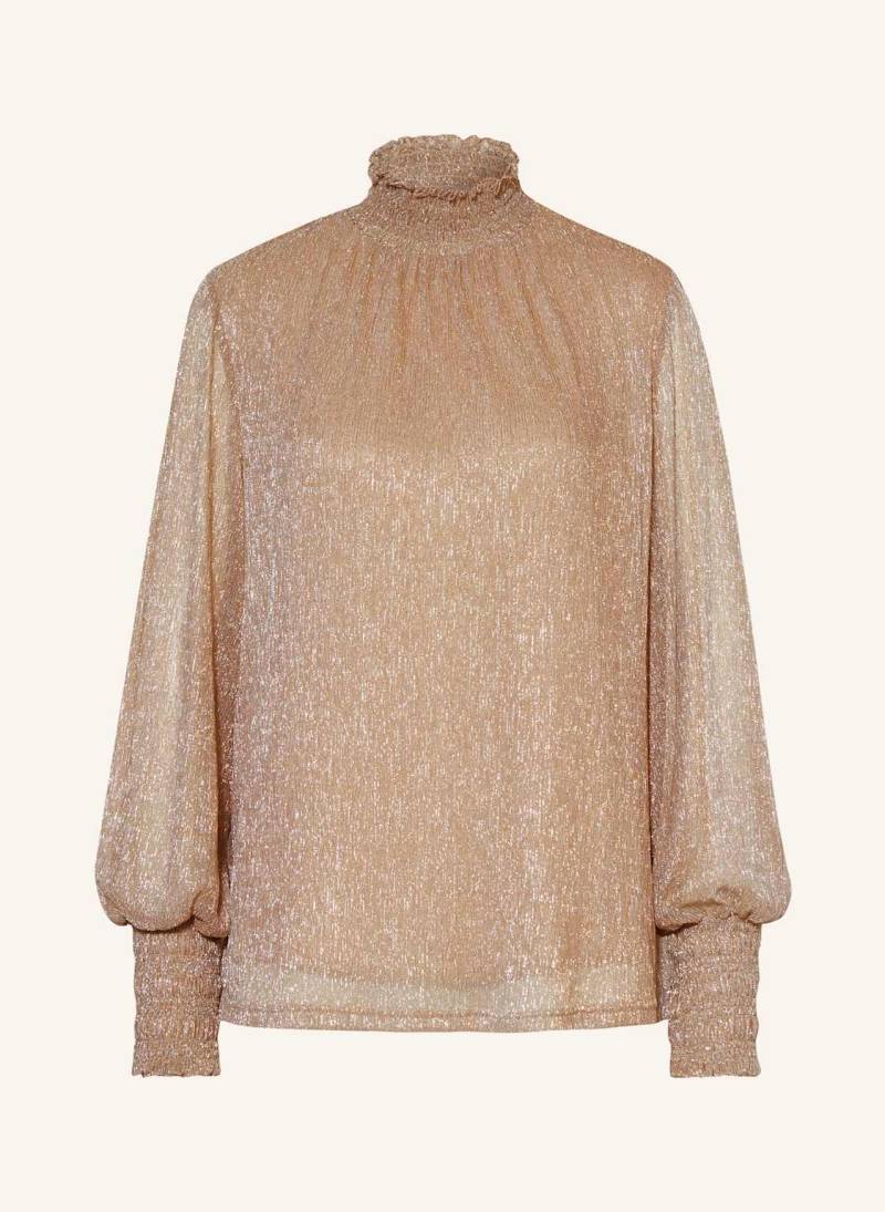 Mos Mosh Longsleeve Mmximena Mit Glitzergarn rosegold von MOS MOSH