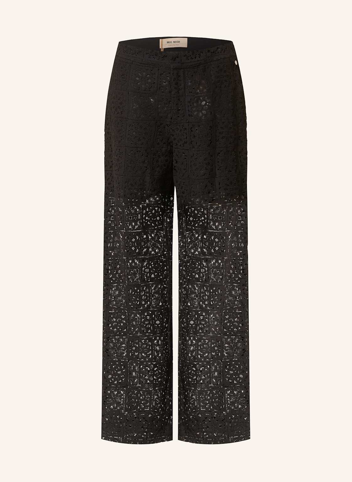 Mos Mosh Marlenehose Mmjules Aus Lochspitze schwarz Mos Mosh Marlenehose Mmjules Aus Lochspitze schwarz von MOS MOSH