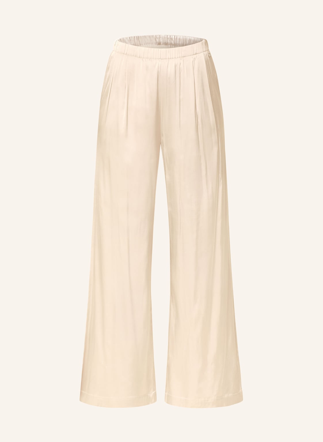 Mos Mosh Marlenehose Mmrita Aus Satin beige Mos Mosh Marlenehose Mmrita Aus Satin beige von MOS MOSH