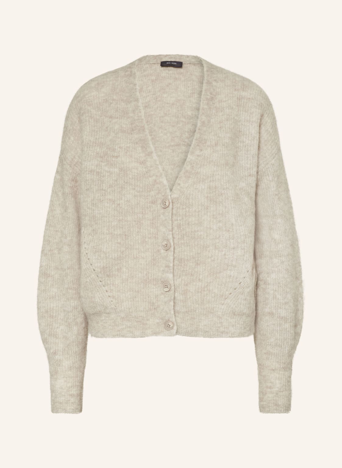 Mos Mosh Oversized-Strickjacke Thora Mit Alpaka beige Mos Mosh Oversized-Strickjacke Thora Mit Alpaka beige von MOS MOSH