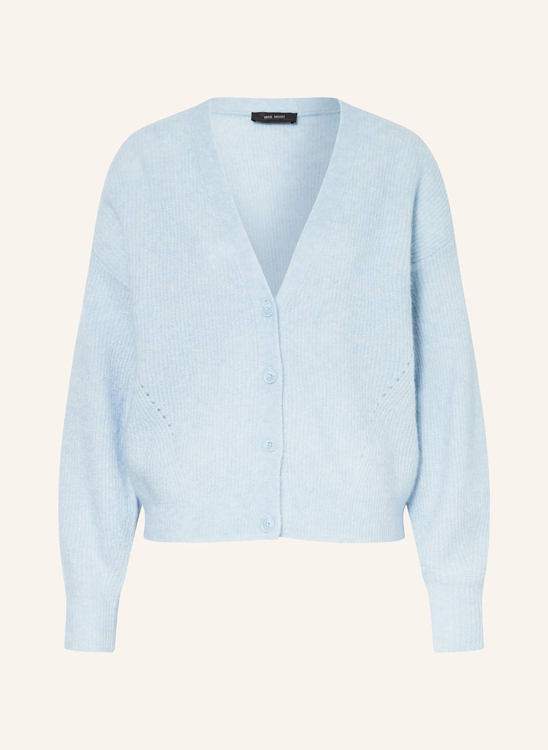 Mos Mosh Oversized-Strickjacke Thora Mit Alpaka blau Mos Mosh Oversized-Strickjacke Thora Mit Alpaka blau von MOS MOSH