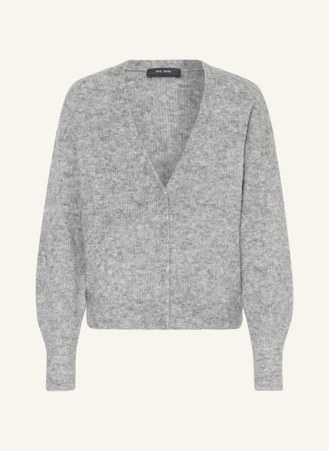Mos Mosh Oversized-Strickjacke Thora Mit Alpaka grau Mos Mosh Oversized-Strickjacke Thora Mit Alpaka grau von MOS MOSH