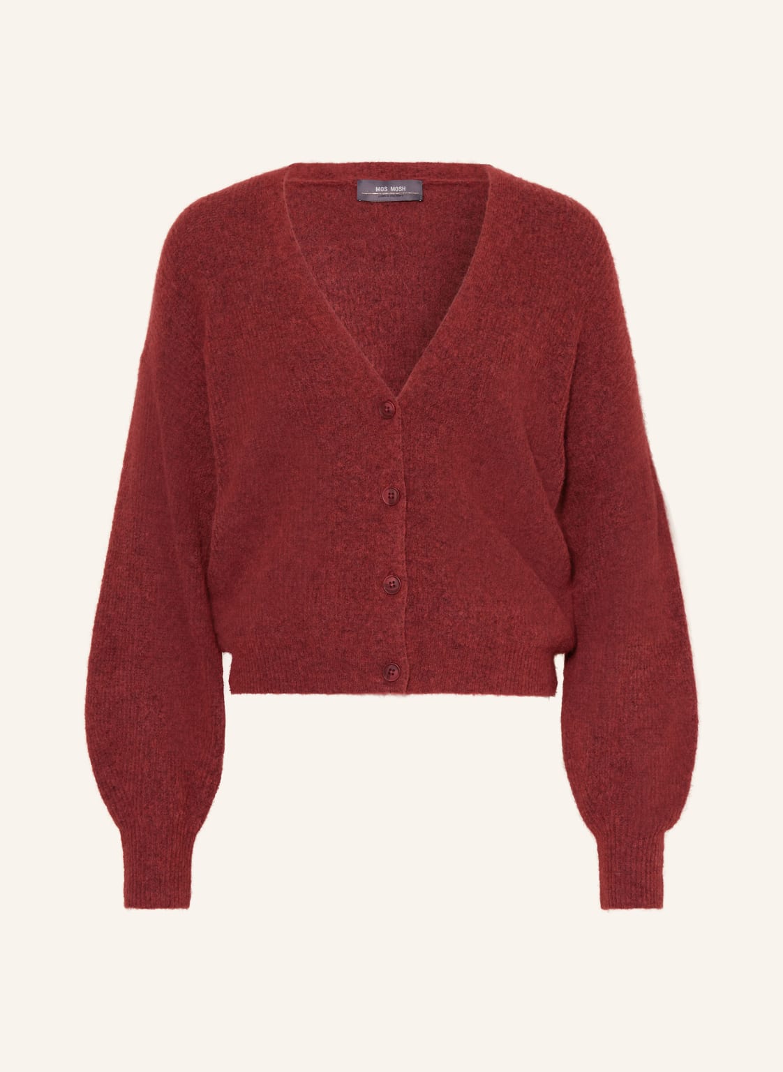 Mos Mosh Oversized-Strickjacke Thora Mit Alpaka rot von MOS MOSH