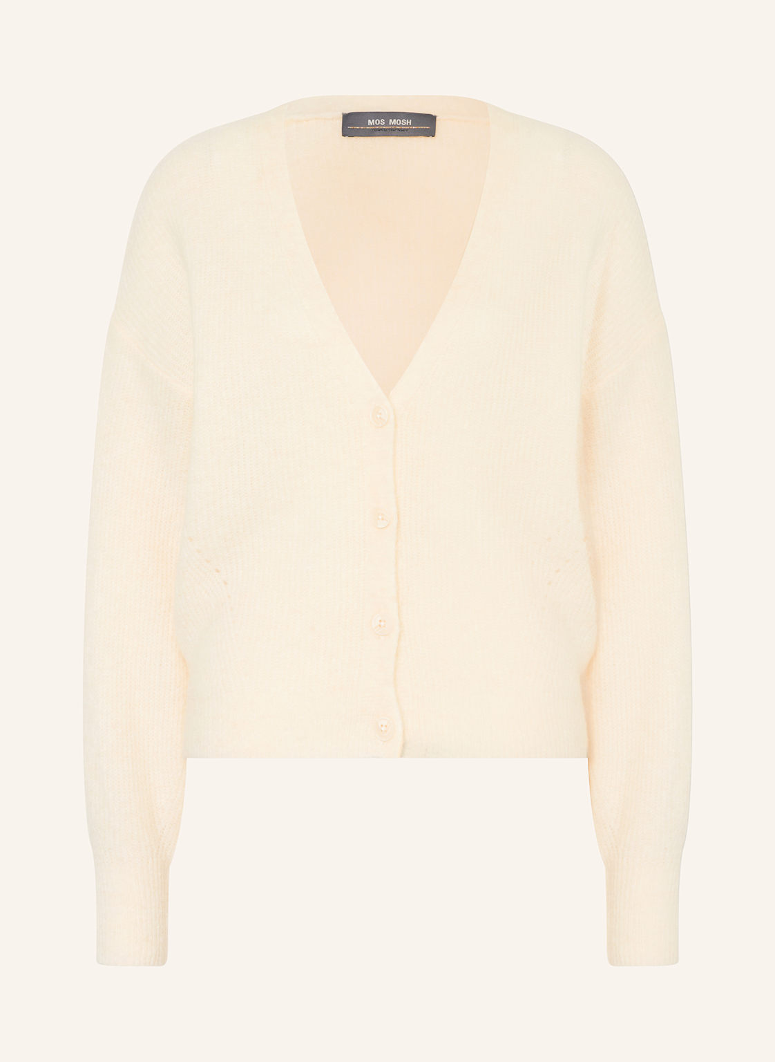 Mos Mosh Oversized-Strickjacke Thora Mit Alpaka weiss Mos Mosh Oversized-Strickjacke Thora Mit Alpaka weiss von MOS MOSH