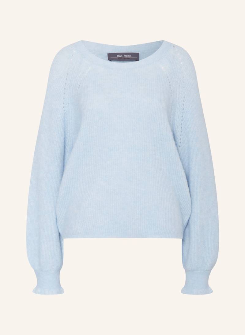 Mos Mosh Pullover Mit Alpaka blau von MOS MOSH