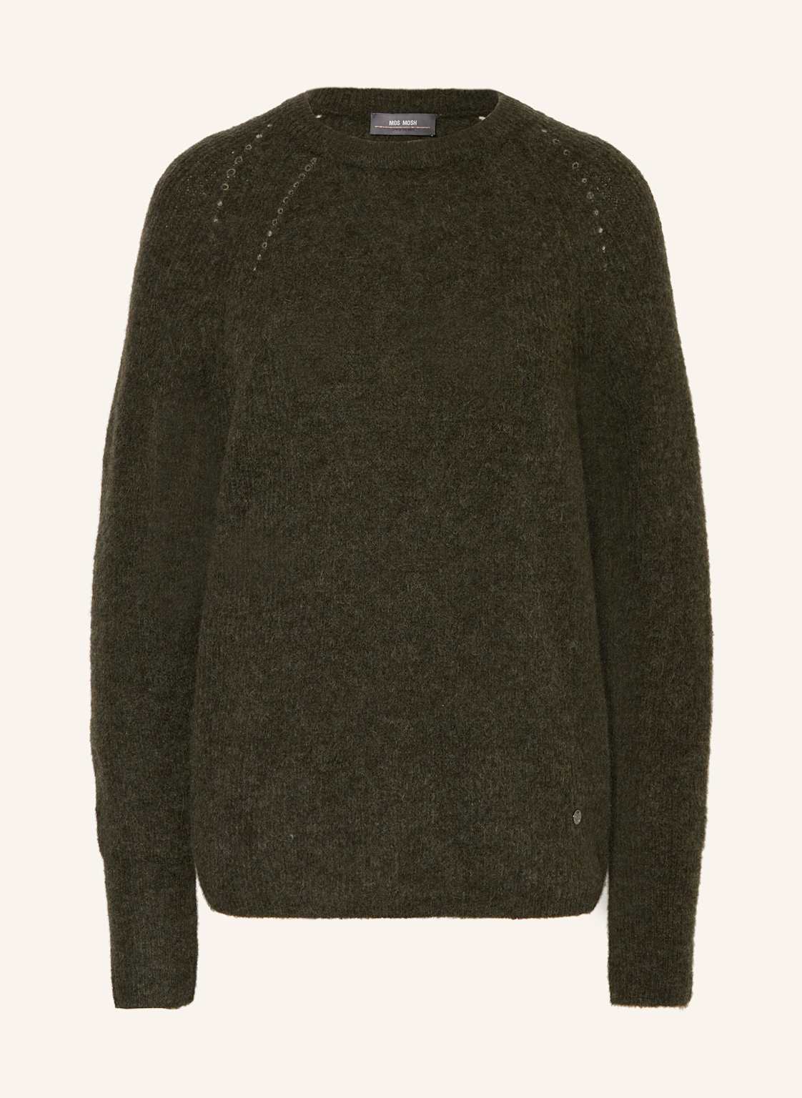 Mos Mosh Pullover Mmtammy Thora Mit Alapka Und Cashmere gruen von MOS MOSH