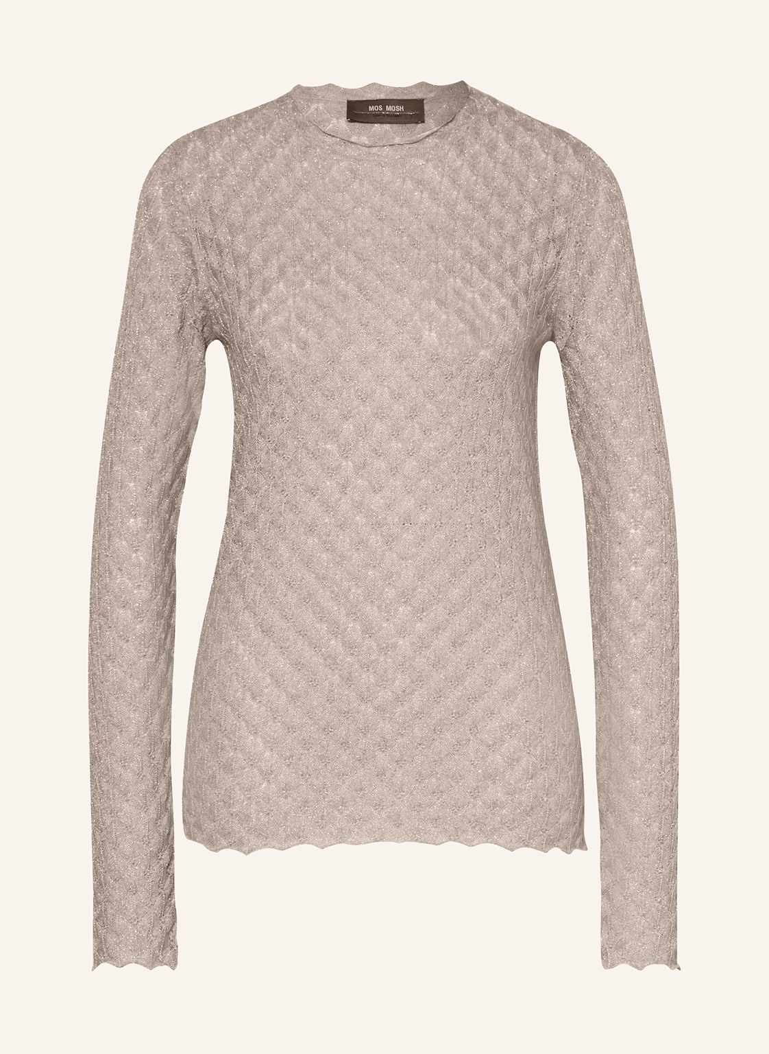 Mos Mosh Pullover Mmthaz Relena Mit Glitzergarn grau Mos Mosh Pullover Mmthaz Relena Mit Glitzergarn grau von MOS MOSH