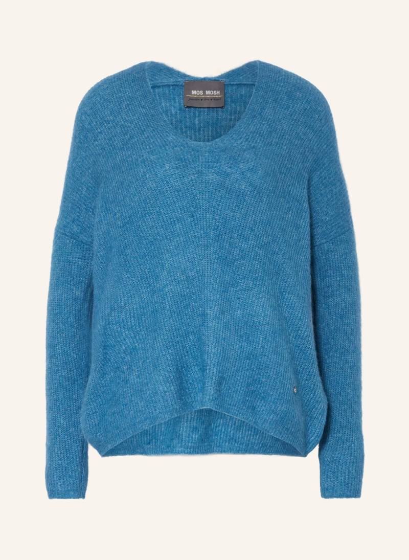 Mos Mosh Pullover Thora Mit Alpaka blau von MOS MOSH