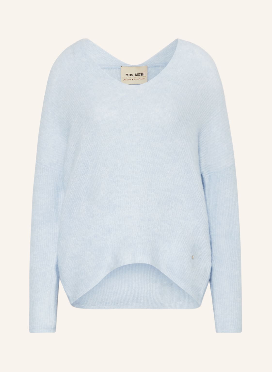 Mos Mosh Pullover Thora Mit Alpaka blau Mos Mosh Pullover Thora Mit Alpaka blau von MOS MOSH